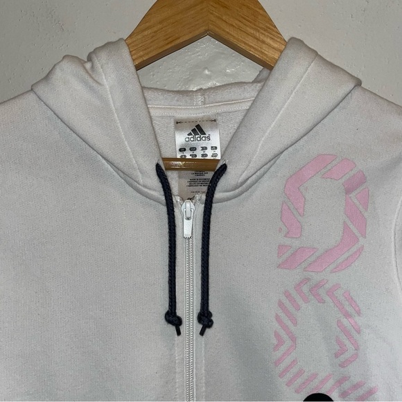 Adidas Zip Up Hoodie Sweatshirt Women’s Size Small - Picture 3 of 11